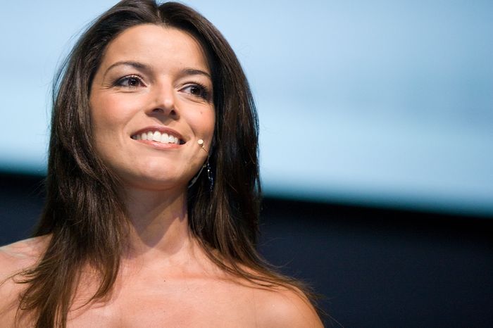 Presenter Ana Plasencia at the Entrepreneur of the Year Award